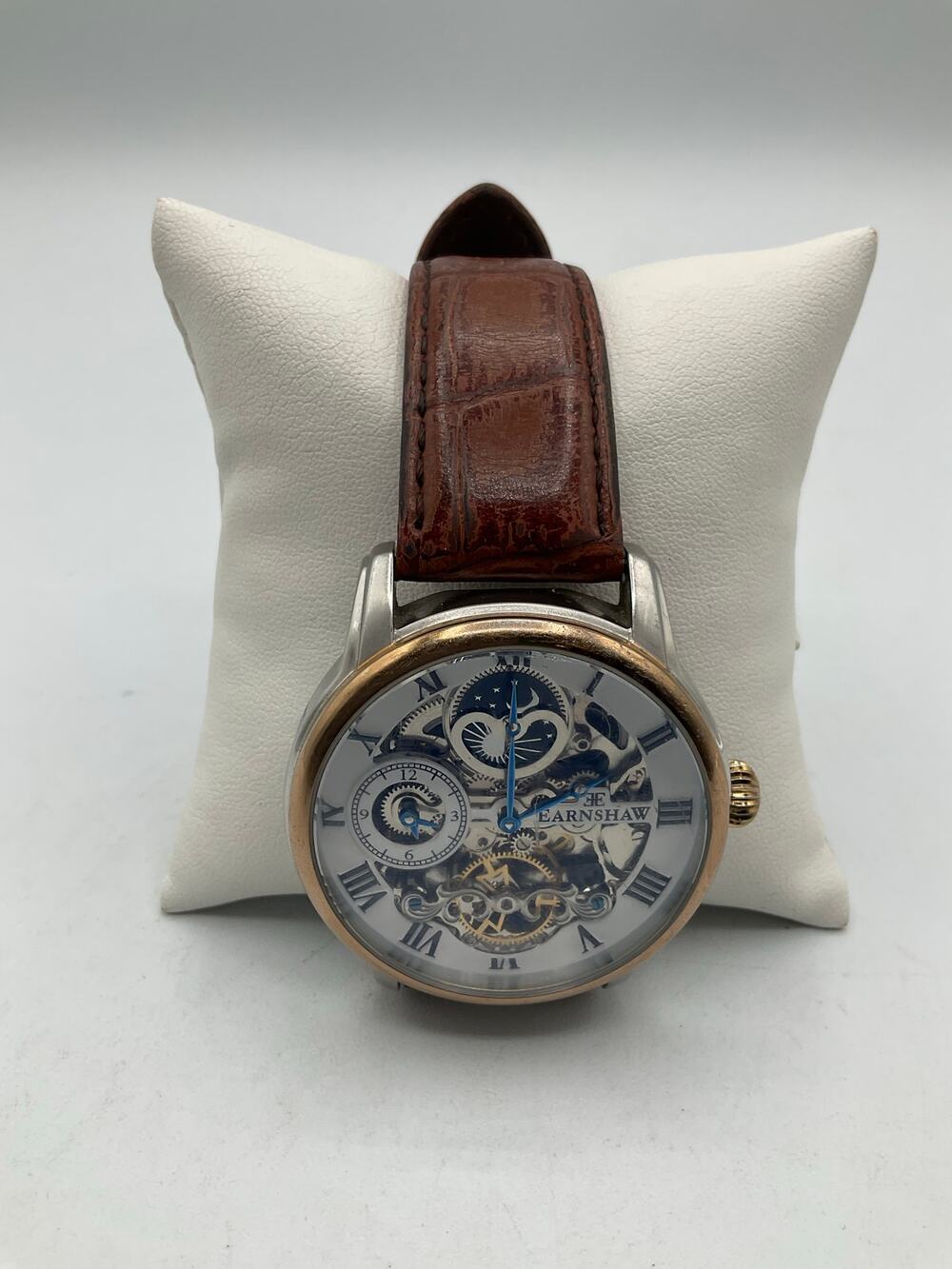 Earnshaw Automatic Movement 8006 Men's Watch, about 42mm-Gold/Brown